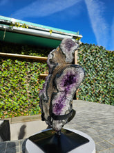 Load image into Gallery viewer, Amethyst on stand from Brazil - High Grade - statement crystal
