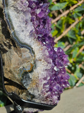 Load image into Gallery viewer, Amethyst on stand from Brazil - High Grade - statement crystal
