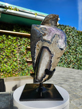 Load image into Gallery viewer, Amethyst Dual Color on stand from Brazil - High Grade - statement crystal - Double Colour Two tone Crystal
