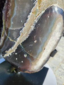 Amethyst Dual Color on stand from Brazil - High Grade - statement crystal - Double Colour Two tone Crystal
