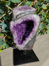Load image into Gallery viewer, Amethyst Dual Color on stand from Brazil - High Grade - statement crystal - Double Colour Two tone Crystal
