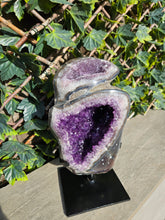 Load image into Gallery viewer, Amethyst Dual Color on stand from Brazil - High Grade - statement crystal - Double Colour Two tone Crystal
