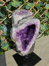 Load image into Gallery viewer, Amethyst Dual Color on stand from Brazil - High Grade - statement crystal - Double Colour Two tone Crystal
