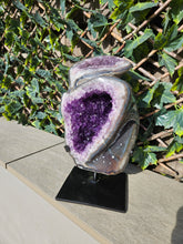 Load image into Gallery viewer, Amethyst Dual Color on stand from Brazil - High Grade - statement crystal - Double Colour Two tone Crystal
