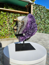 Load image into Gallery viewer, Amethyst on stand from Brazil - High Grade - statement crystal

