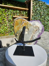 Load image into Gallery viewer, Amethyst on stand from Brazil - High Grade - statement crystal
