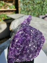 Load image into Gallery viewer, Amethyst on stand from Brazil - High Grade - statement crystal
