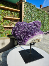 Load image into Gallery viewer, Amethyst on stand from Brazil - High Grade - statement crystal
