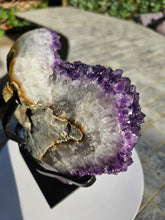 Load image into Gallery viewer, Amethyst on stand from Brazil - High Grade - statement crystal
