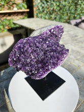 Load image into Gallery viewer, Amethyst on stand from Brazil - High Grade - statement crystal
