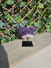 Load image into Gallery viewer, Amethyst on stand from Brazil - High Grade - statement crystal
