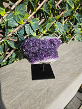 Load image into Gallery viewer, Amethyst on stand from Brazil - High Grade - statement crystal

