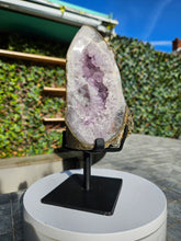 Load image into Gallery viewer, Amethyst Two tone dual colour on stand from Brazil - High Grade - statement crystal

