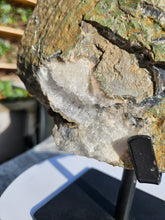 Load image into Gallery viewer, Amethyst Two tone dual colour on stand from Brazil - High Grade - statement crystal
