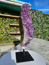 Load image into Gallery viewer, Amethyst on stand from Brazil - High Grade - statement crystal
