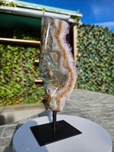 Load image into Gallery viewer, Amethyst on stand from Brazil - High Grade - statement crystal
