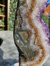 Load image into Gallery viewer, Amethyst on stand from Brazil - High Grade - statement crystal
