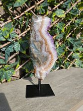 Load image into Gallery viewer, Amethyst on stand from Brazil - High Grade - statement crystal
