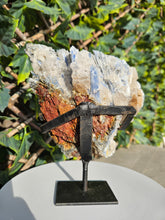 Load image into Gallery viewer, Blue Kyanite on custom made stand
