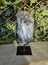 Load image into Gallery viewer, Blue Kyanite on custom made stand
