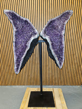 Load image into Gallery viewer, Amethyst Angel Butterfly Purple wings high quality Huge 1.46M High
