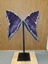 Load image into Gallery viewer, Amethyst Angel Butterfly Purple wings high quality Huge 1.42M High
