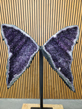 Load image into Gallery viewer, Amethyst Angel Butterfly Purple wings high quality Huge 1.42M High
