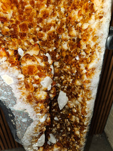 Citrine Angel wings Butterfly wings on stand - The money Stone