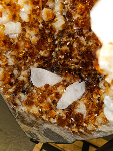 Citrine Angel wings Butterfly wings on stand - The money Stone