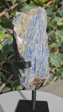 Load and play video in Gallery viewer, Blue Kyanite on custom made stand
