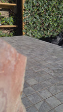 Load and play video in Gallery viewer, Pink Amethyst on gold stand Tower Cathedral druzy
