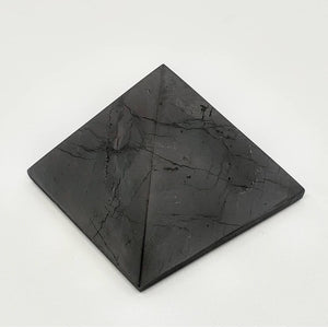 Shungite Polished Pyramid - 5cm / 50mm 5G EMF Protection (3 pack Ultra save)