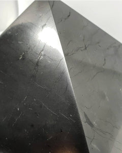 Shungite Polished Pyramid - 15cm / 150mm Extra Large 5G EMF Protection