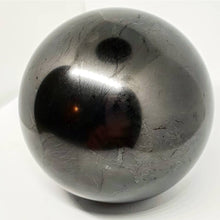 Load image into Gallery viewer, Shungite Polished Sphere Ball - 9cm - 970g 5G EMF Protection
