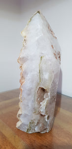 Pink Amethyst Coral Druzy Slab Geode