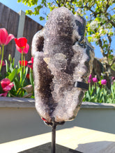 Load image into Gallery viewer, Rainbow Amethyst from Uruguay on stand - ARCO IRIS
