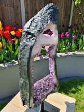 Load image into Gallery viewer, Amethyst on spinning stand - Large Crystal - Pico Do Cristal
