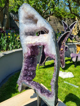Load image into Gallery viewer, Amethyst on spinning stand - Large Crystal - Pico Do Cristal
