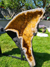 Load image into Gallery viewer, CITRINE BUTTERFLY ANGEL WINGS ON STAND - RAIO DE SOL
