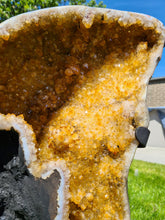 Load image into Gallery viewer, CITRINE BUTTERFLY ANGEL WINGS ON STAND - RAIO DE SOL

