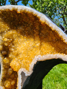 CITRINE BUTTERFLY ANGEL WINGS ON STAND - RAIO DE SOL