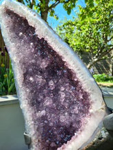 Load image into Gallery viewer, Amethyst Butterfly Angel wings with standing Crystal - APATURA IRIS
