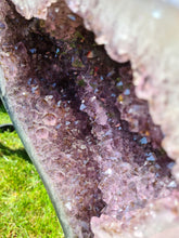 Load image into Gallery viewer, Amethyst Butterfly Angel wings with standing Crystal - APATURA IRIS
