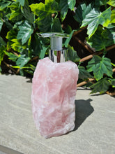 Load image into Gallery viewer, CRYSTAL SOAP DISPENSERS ROSE QUARTZ / AVENTURINE / QUARTZ / SODALITE / CALCITE
