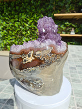 Load image into Gallery viewer, Amethyst with large Stalactite from Uruguay free standing - TITAN Active
