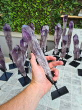 Load image into Gallery viewer, HUGE XL Amethyst Wand / Root on stand from Brazil AAA+ 500g to 650g
