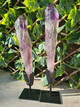 Load image into Gallery viewer, HUGE XL Amethyst Wand / Root on stand from Brazil AAA+ 500g to 650g
