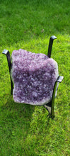 Load image into Gallery viewer, AMETHYST TABLE WITH GLASS WORKTOP
