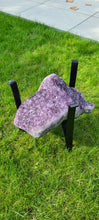 Load image into Gallery viewer, AMETHYST TABLE WITH GLASS WORKTOP
