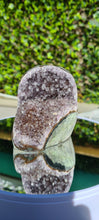 Load image into Gallery viewer, AMETHYST RAW STONE CUTBASE SELF STANDING
